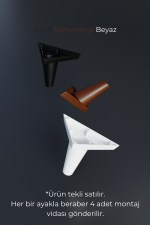 Eymen Tekli Konik Siyah 18 Cm Mobilya Kanepe Koltuk TV Ünitesi Yükseltici Yükseltme Ayağı - Görsel 2