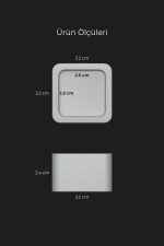 25x25 mm 4’lü Şeffaf Kare Kaymaz Sandalye Ayak Pabucu – Sessiz ve Parke Koruyucu - Görsel 5